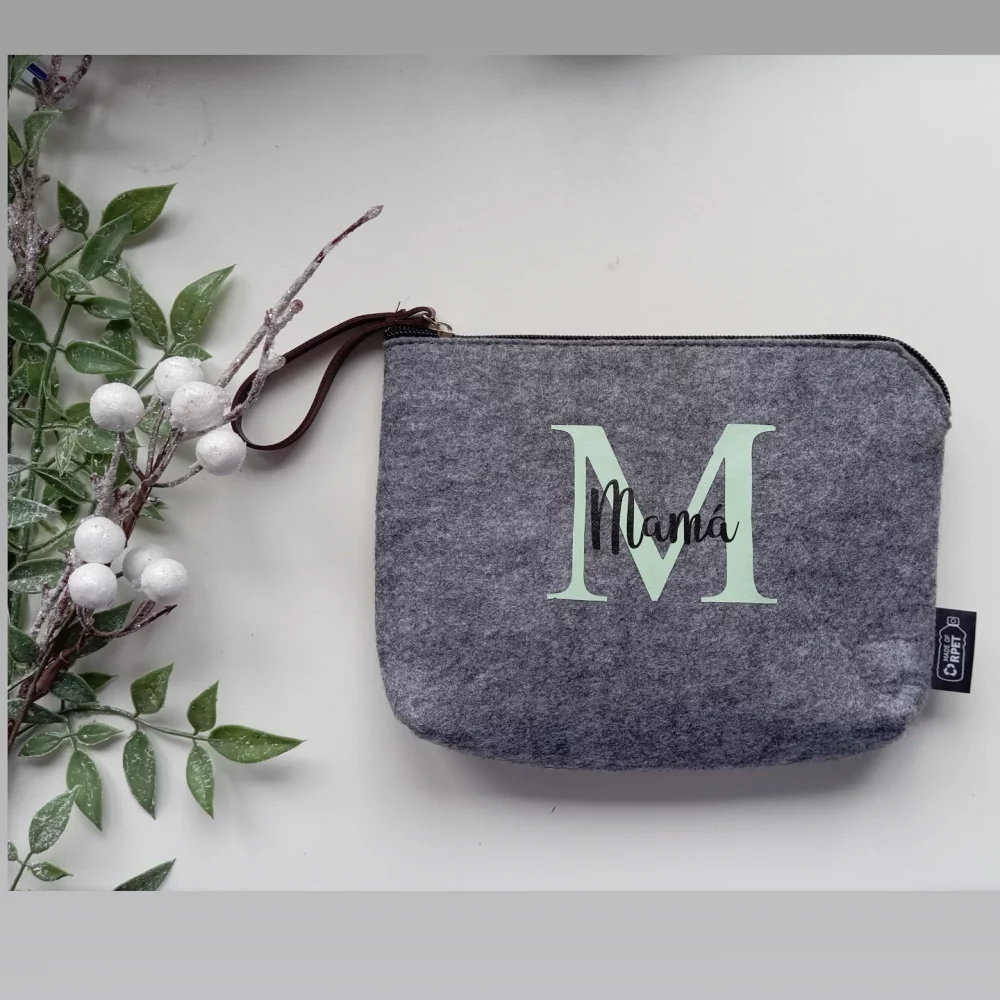 Neceser de fieltro personalizado