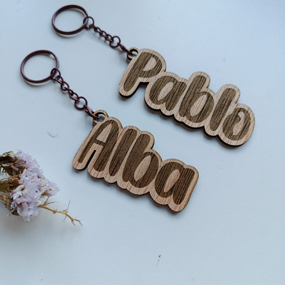 Llavero nombre personalizado